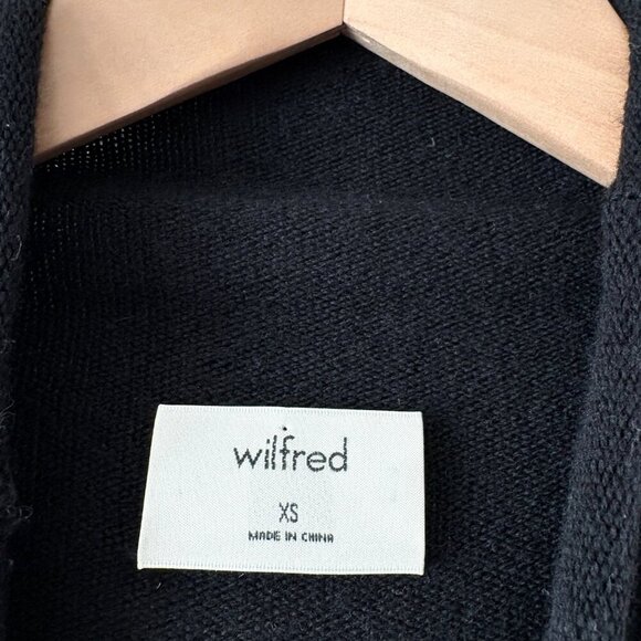 Aritzia Wilfred Cyprie Wool Turtleneck Sweater Mock Neck Black Size XS - Picture 6 of 7